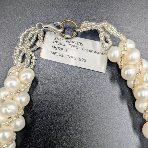 3 pc Elegant Freshwater Pearl Jewelry Set –  Classic Bridal & Formal Wear - Picture 5 of 6